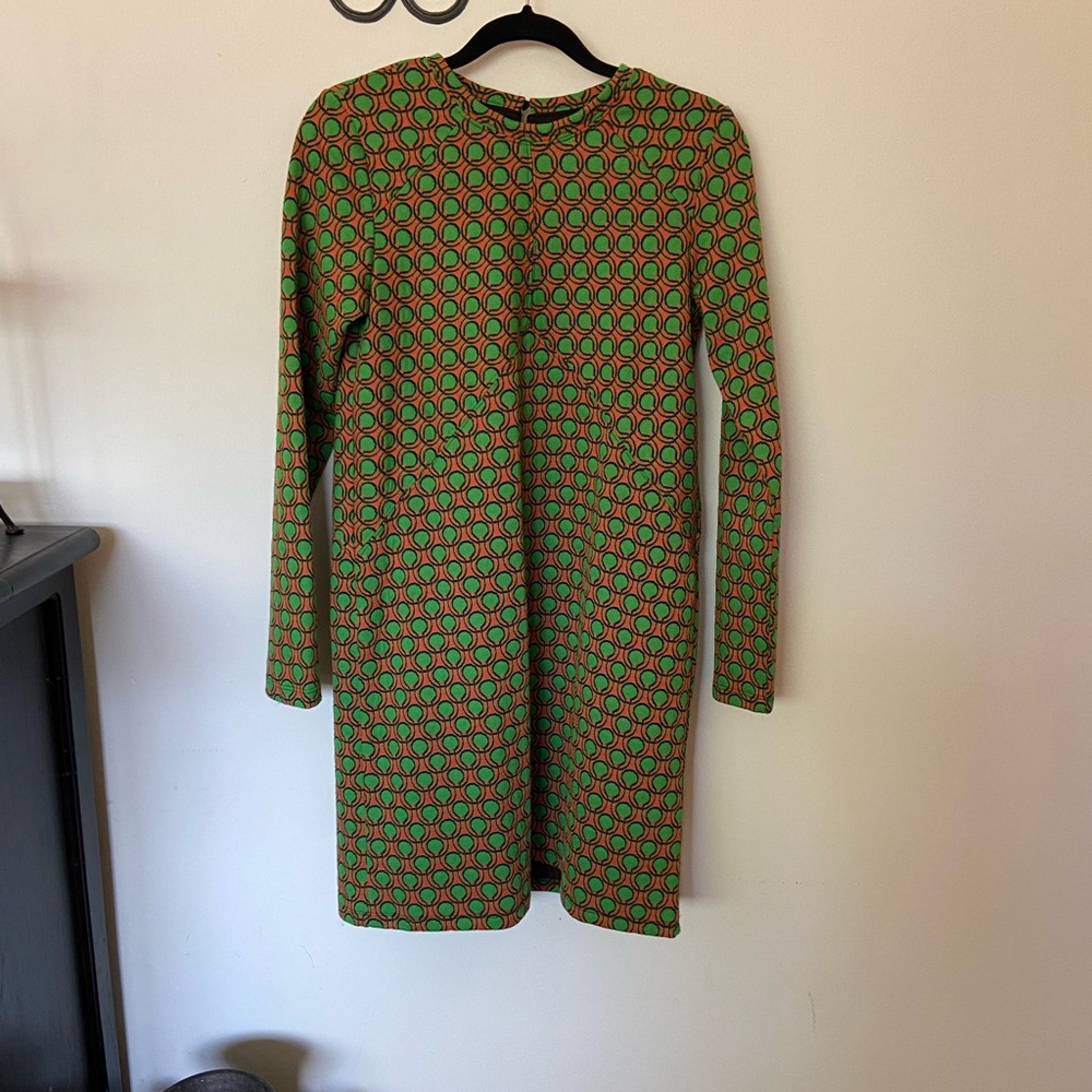 Funky patterned mini dress by Anthropologie size small